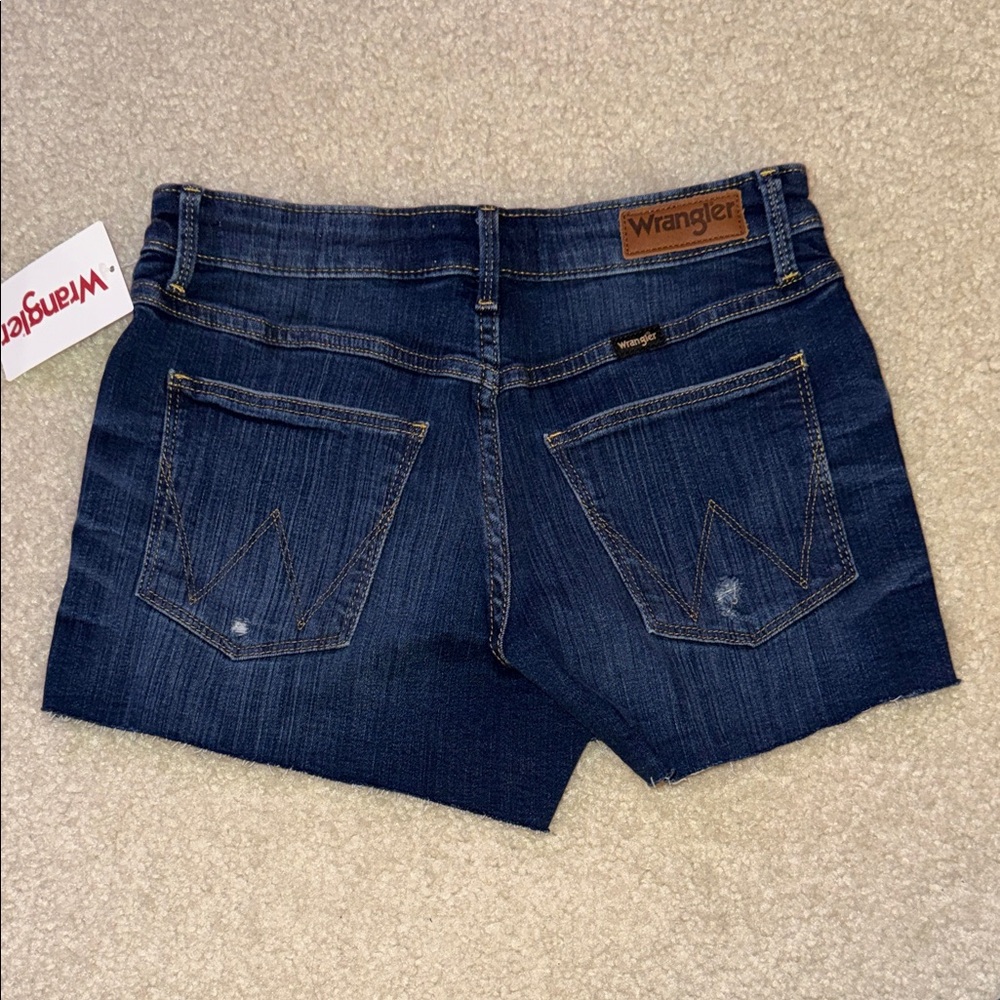 Wrangler Dark Blue Denim Shorts